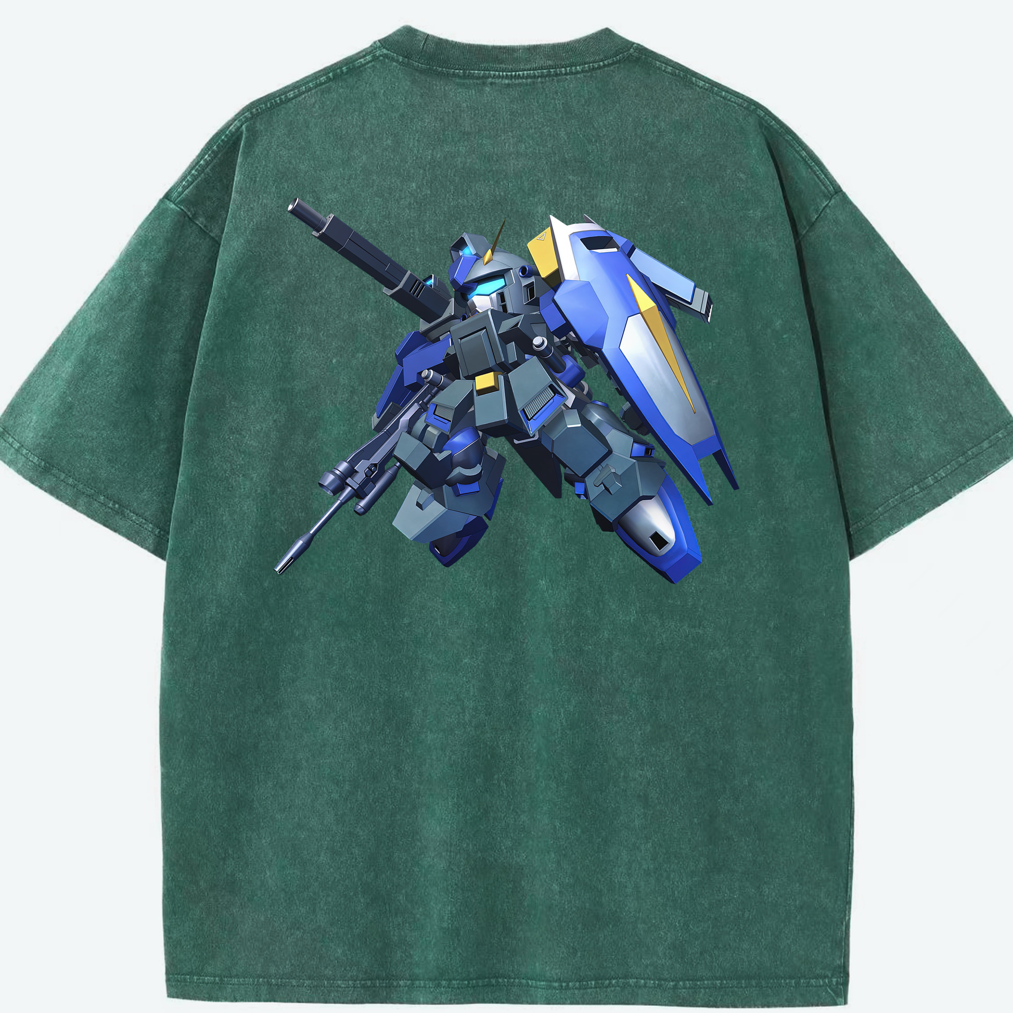 （画像用） 機動戦士ガンダム Mobile Suit Gundam 綿100% ヴィンテージ風 半袖Tシャツ（背面プリント）